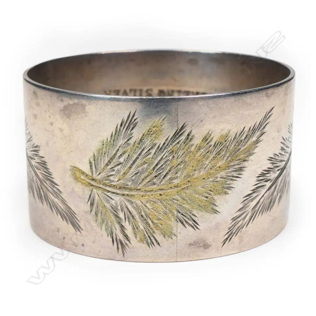 B. Petersen & Co. (Christchurch) silver napkin ring, Image 1++